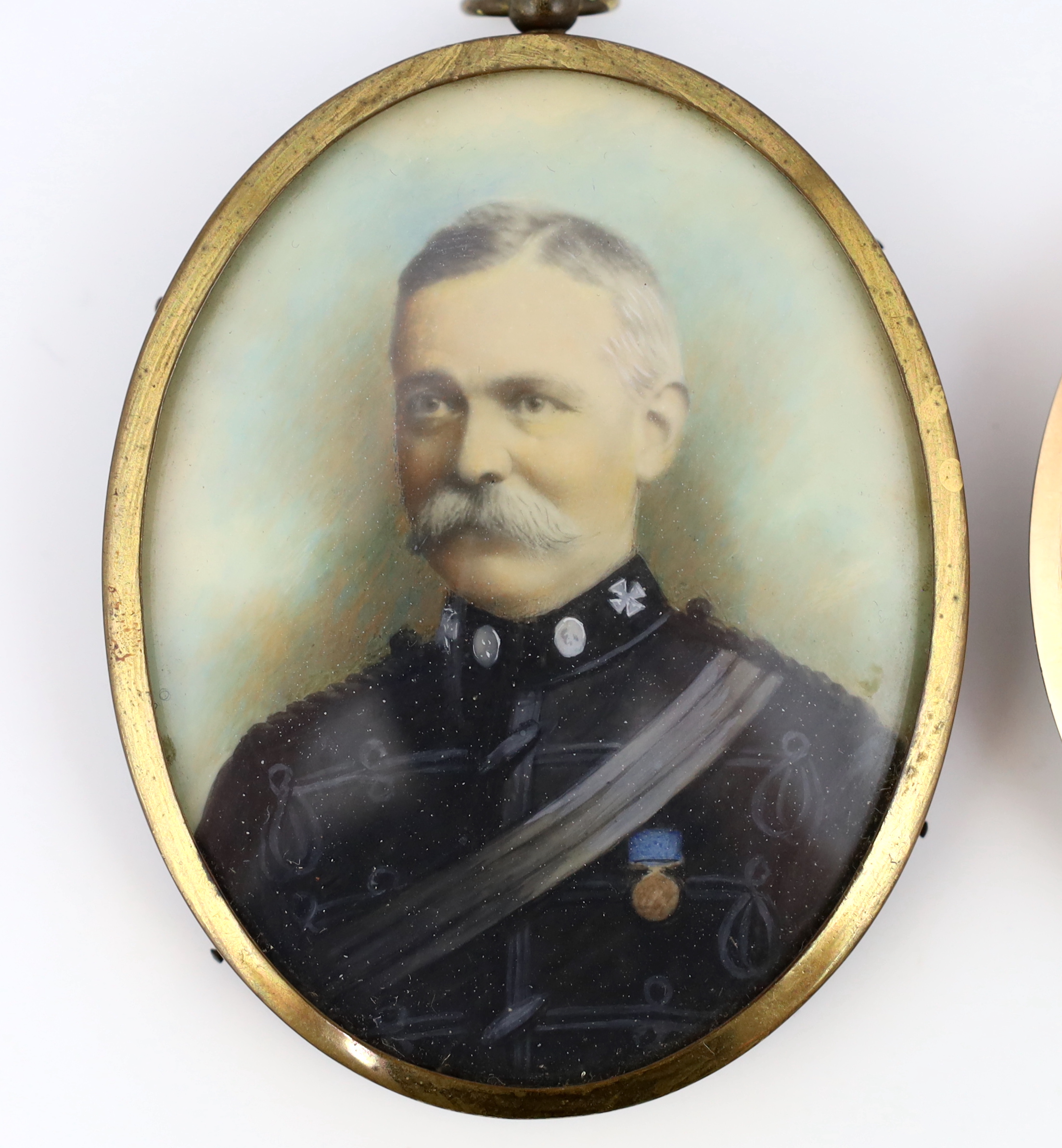 Frederick Buck (Irish, 1771-1840), Portrait miniature of Captain Joshua Garthside, watercolour on ivory, 6.2 x 4.8cm. CITES Submission reference HZ84K6HF